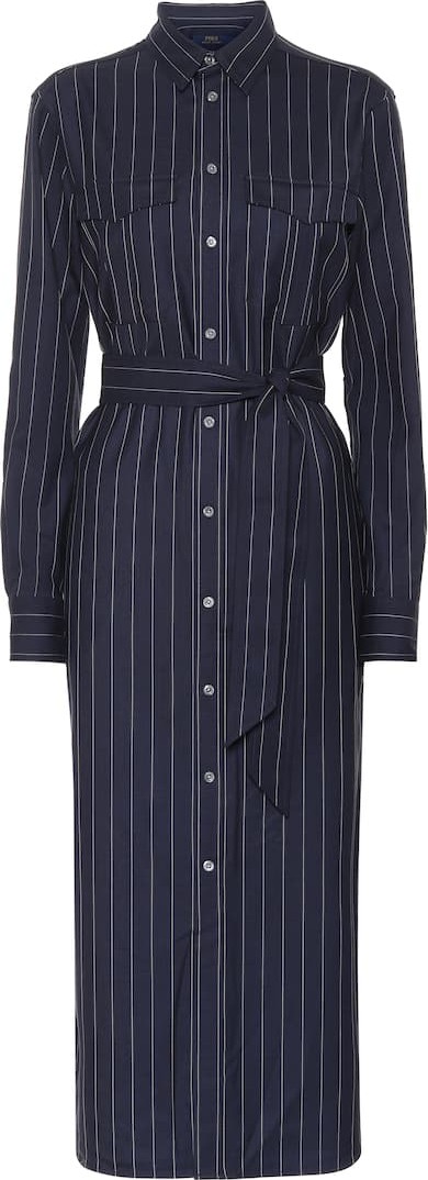 Polo Ralph Lauren Pinstripe wool shirt dress