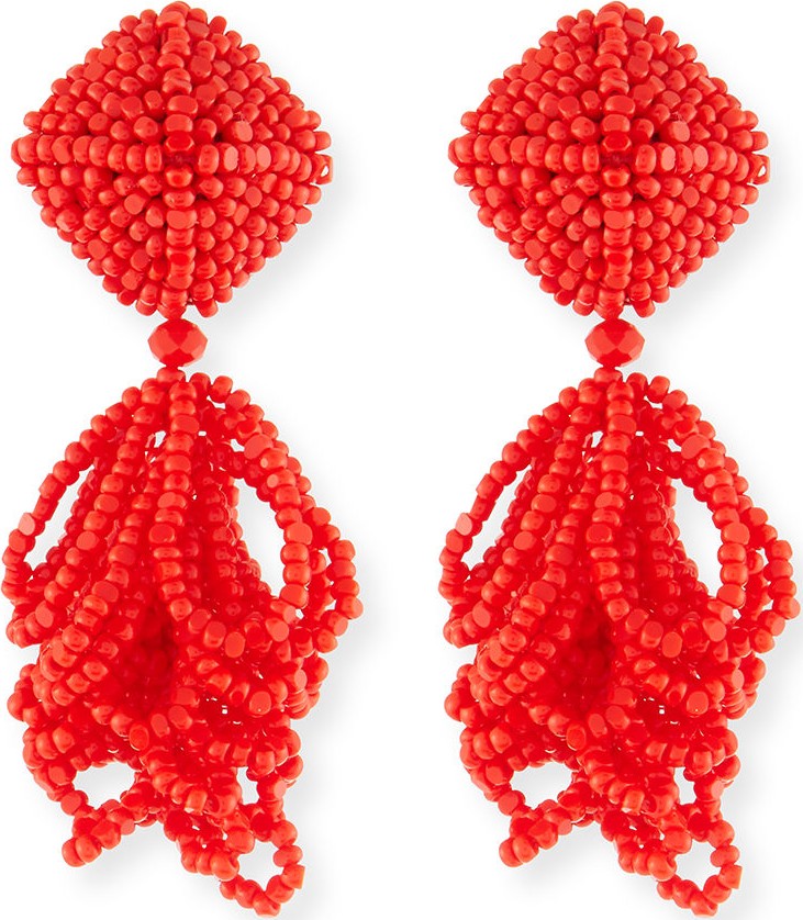 Sachin & Babi Mini Lulu Seed Bead Clip-On Earrings