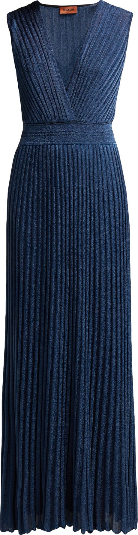 Missoni Ribbed-knit lamé dress