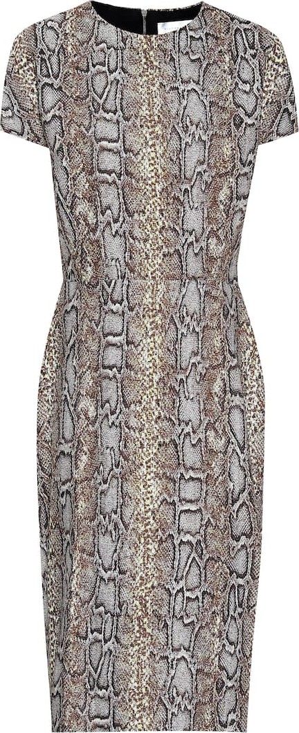 Victoria Beckham Snake-jacquard dress