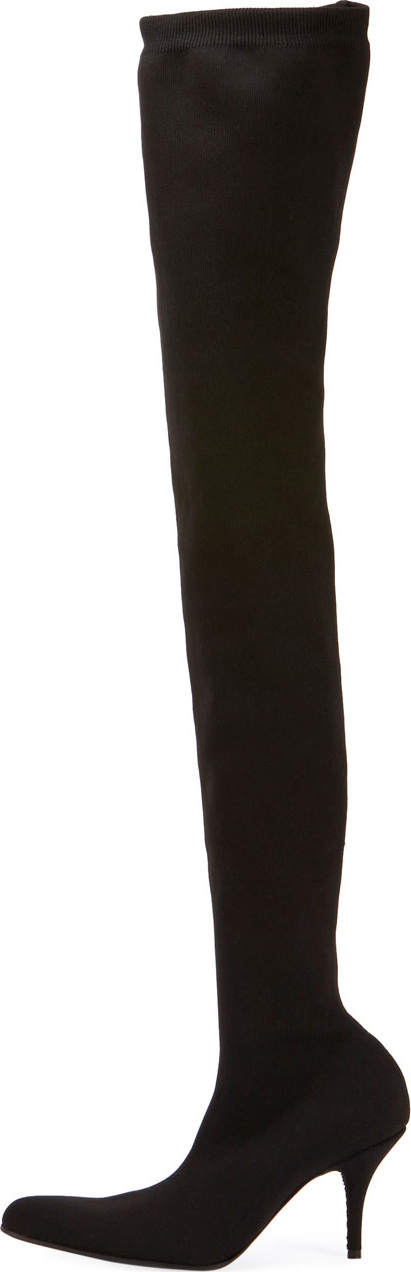 Balenciaga Sock-Knit Over-the-Knee Boots