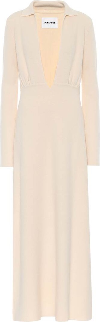 Jil Sander Wool maxi dress