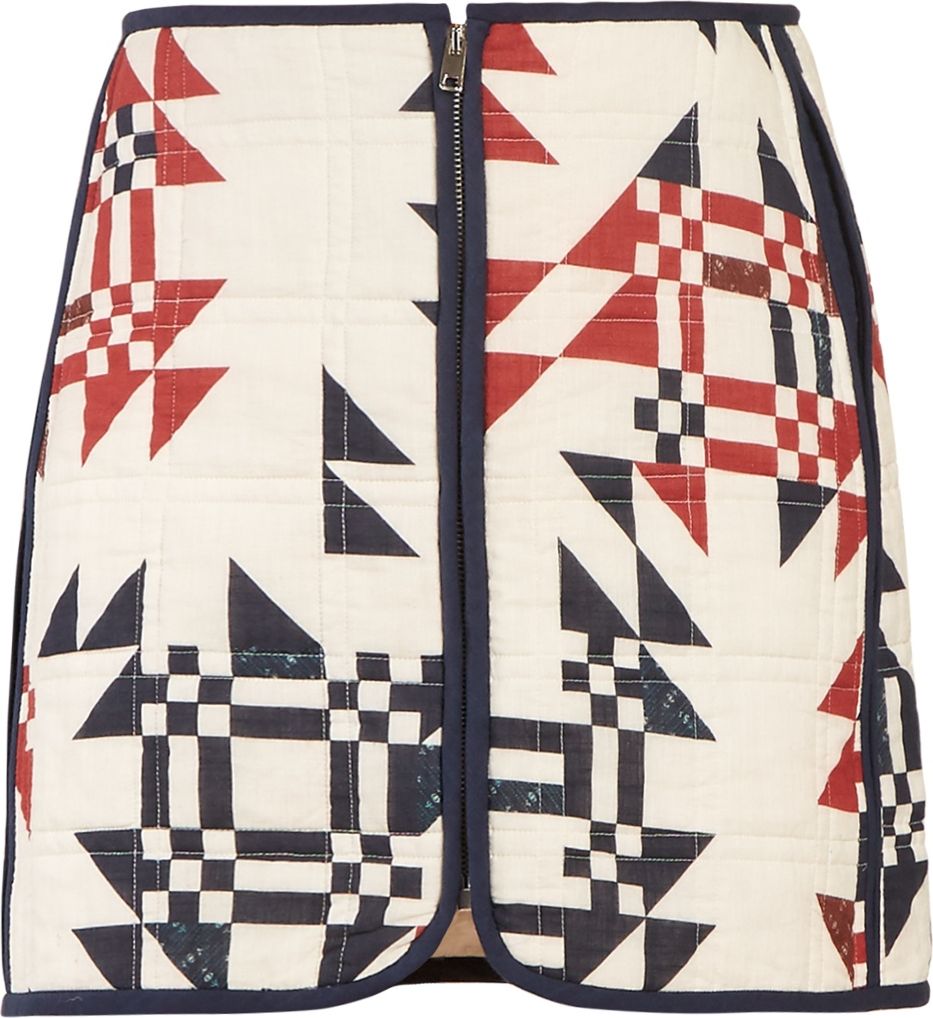 Isabel Marant Lickly geometric-print mini skirt