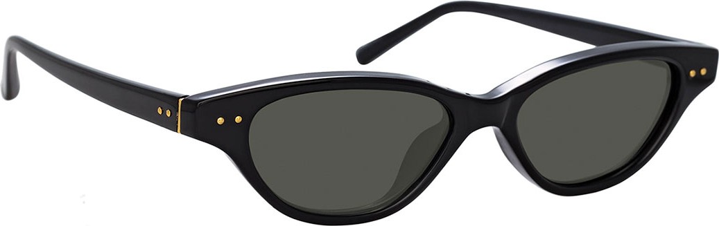 Linda Farrow Slim Acetate Cat-Eye Sunglasses