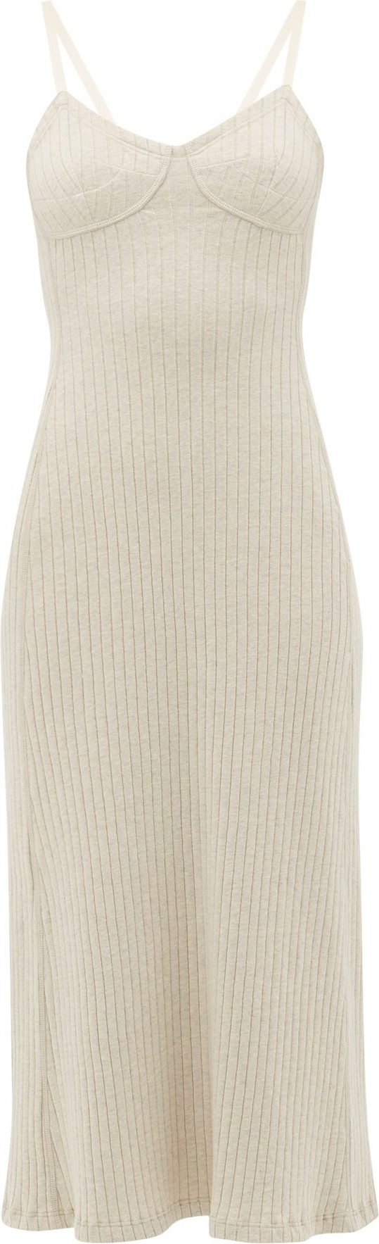 Jil Sander Ribbed recycled-cotton nightdress
