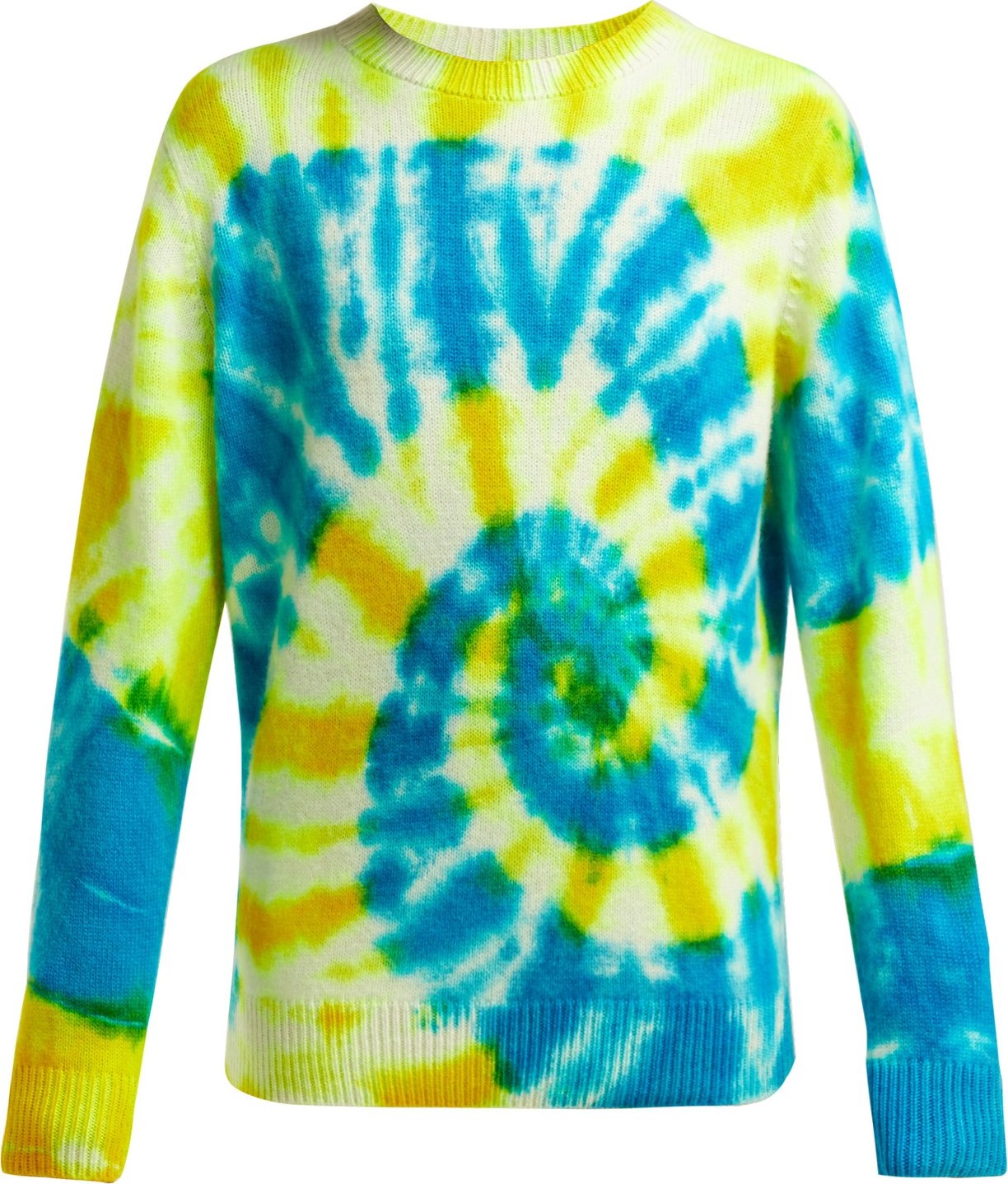 The Elder Statesman Tie-dye crew-neck cashmere sweater