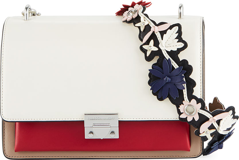 Rebecca Minkoff Christy Medium Shoulder Bag with Flower Strap