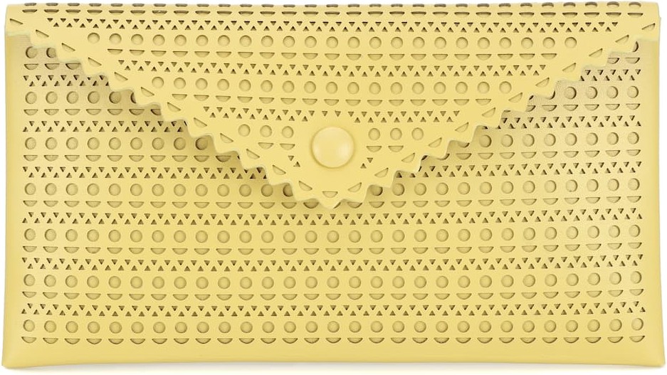 Alaïa Louise leather clutch