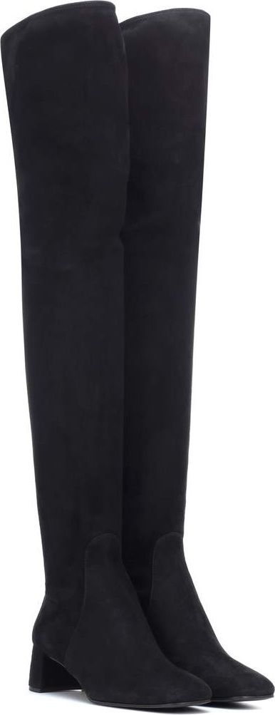 Prada Suede over-the-knee boots