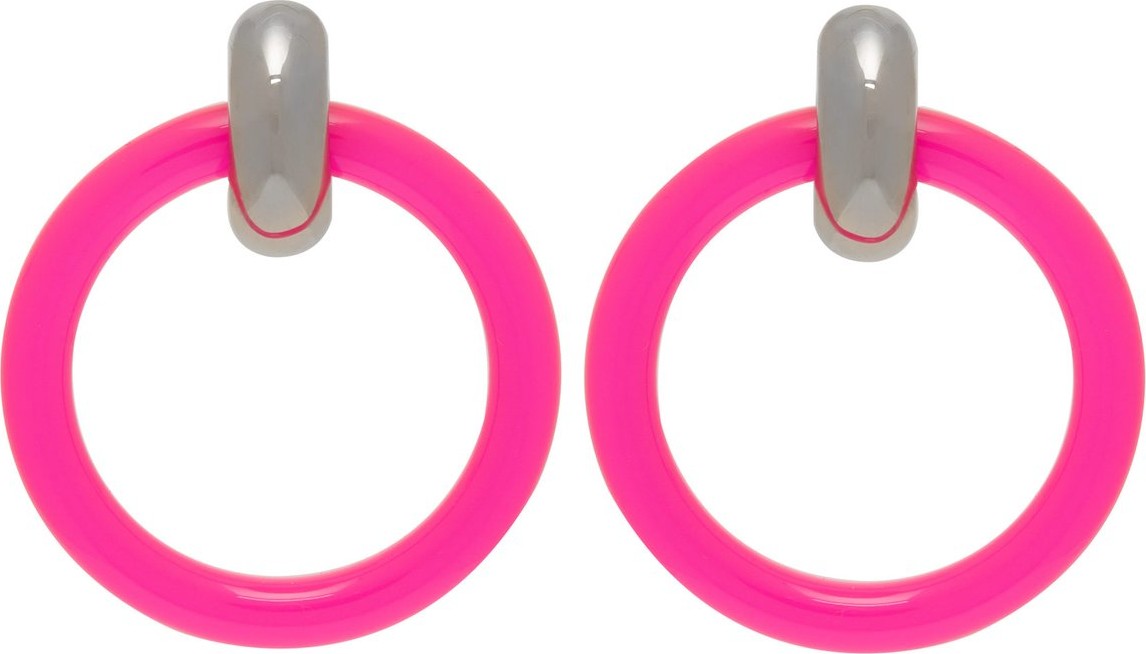 Balenciaga Two-tone hoop earrings