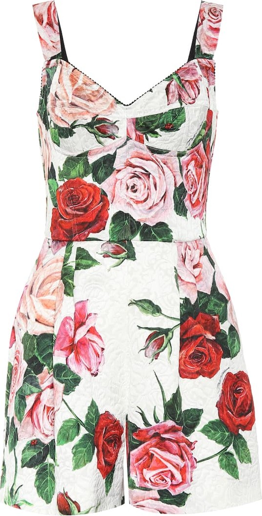 Dolce & Gabbana Printed floral playsuit