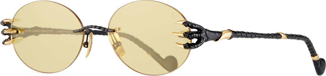 Anna Karin Karlsson The Claw & The Nest Rimless Oval Sunglasses