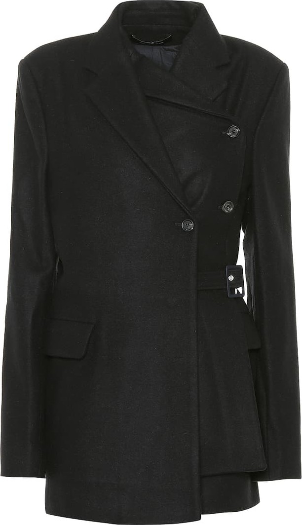 Rokh Wool-blend layered coat