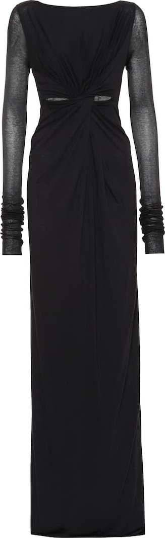 Rick Owens Lilies cotton-blend jersey gown