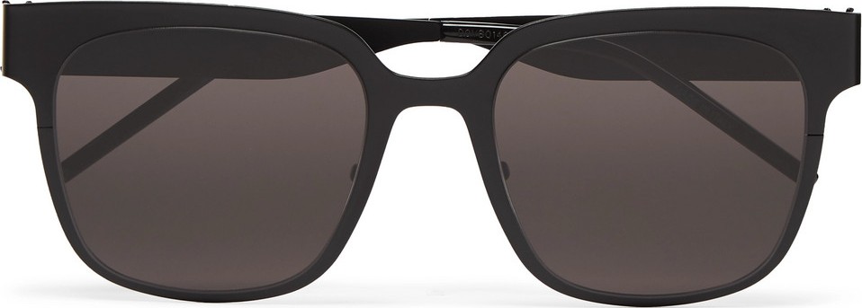 Saint Laurent Square-Frame Metal Sunglasses