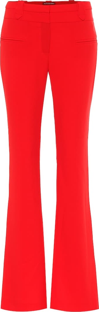 Altuzarra Serge high-rise flared crêpe pants