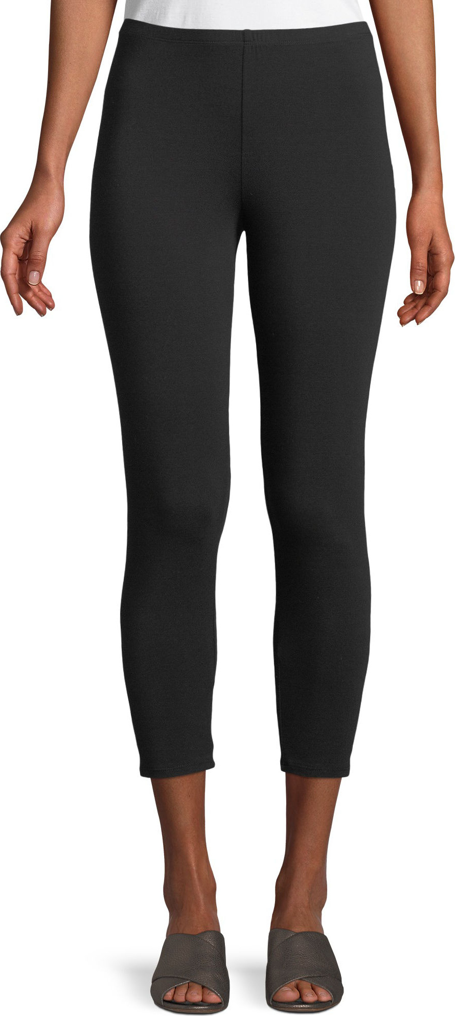 Eileen Fisher Stretch Jersey Cropped Leggings