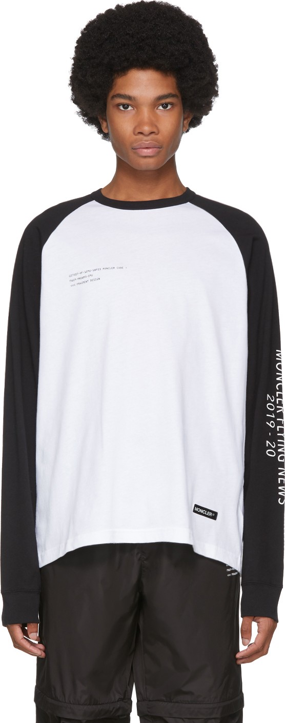 Moncler Genius White Maglia Long Sleeve T-Shirt