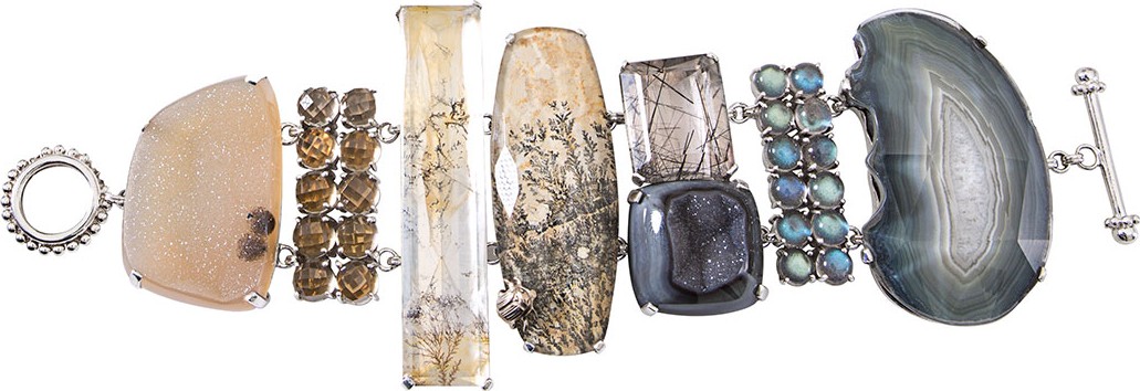 Stephen Dweck One-of-a-Kind Multihued Stone Bracelet