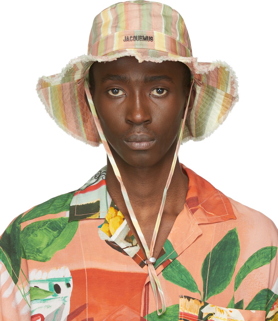 Jacquemus Multicolor Striped 'Le Bob Artichaut' Bucket Hat
