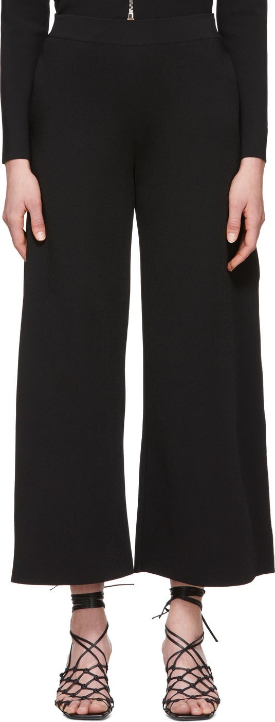 Stella McCartney Black Compact Knit Trousers