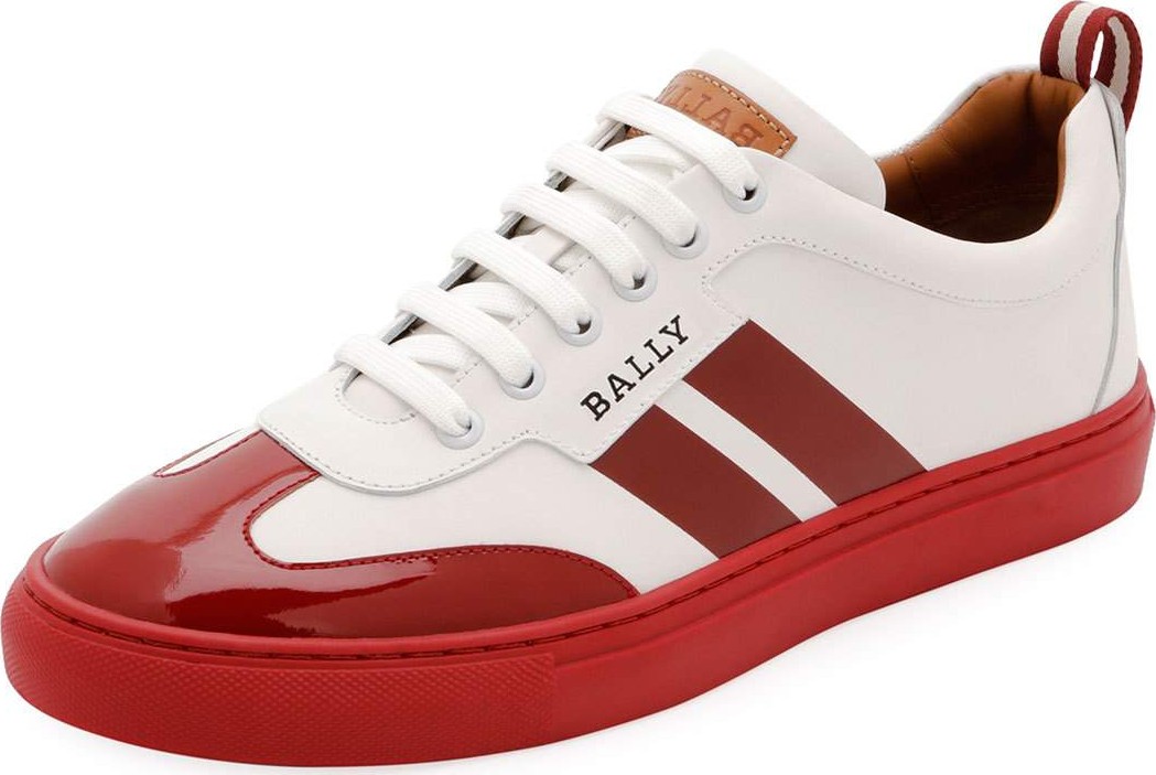 Bally Men's Hendrick Low-Top Wing-Tip Leather Sneakers