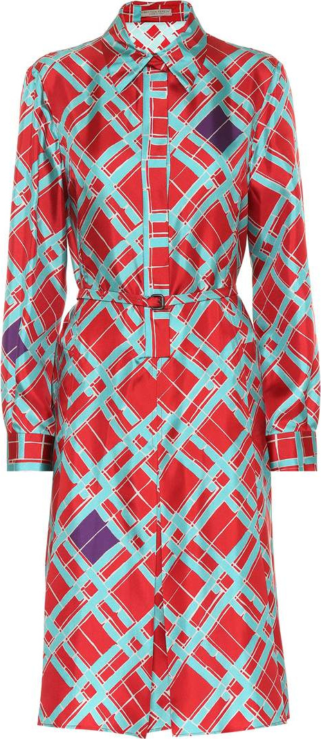 Bottega Veneta Printed silk shirt dress