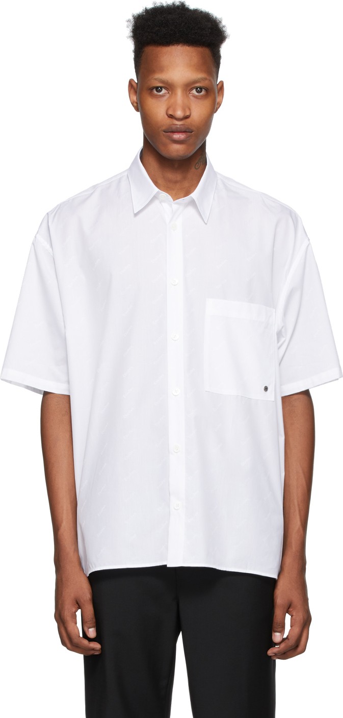 Etudes White Illusion Monogram Shirt
