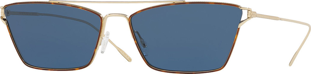 Oliver Peoples Evey Rectangle Metal Sunglasses
