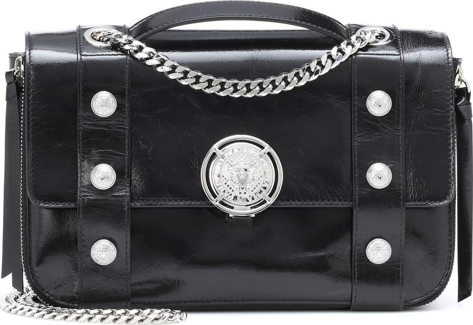 Balmain Patent leather shoulder bag
