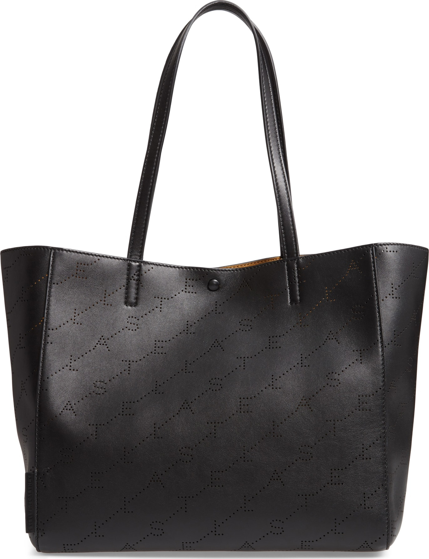 Stella McCartney Small Logo Faux Leather Tote