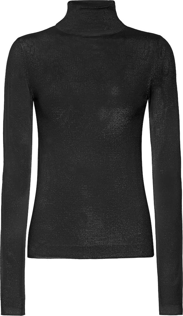 Vince Wool and silk turtleneck sweater
