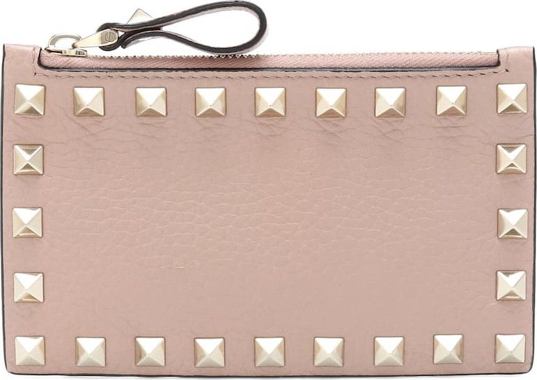Valentino Valentino Garavani Rockstud leather card holder