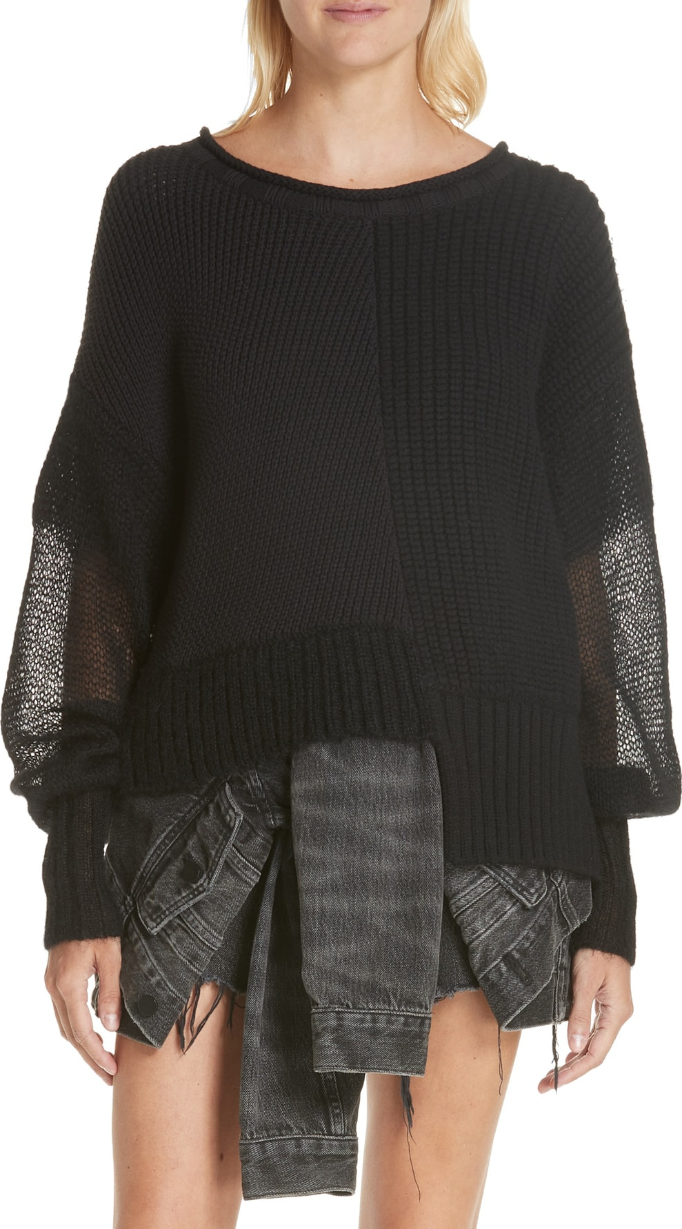 T By Alexander Wang Mix Knit Sweater