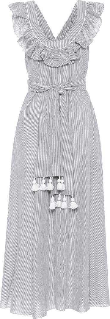 Three Graces London Geraldine cotton-blend maxi dress