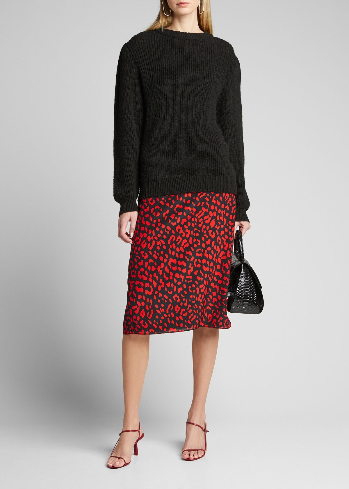 Alice + Olivia Sula A-Line Midi Skirt