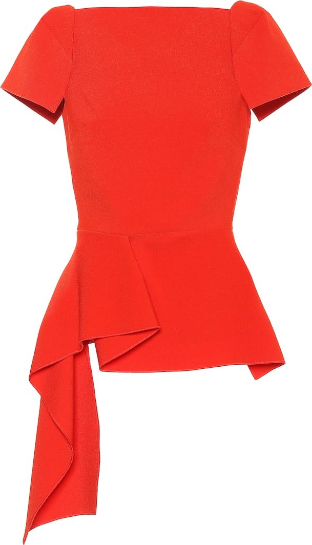 Roland Mouret Newhall stretch crêpe top