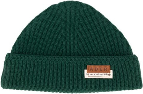 ADER error - Rib-knit logo beanie