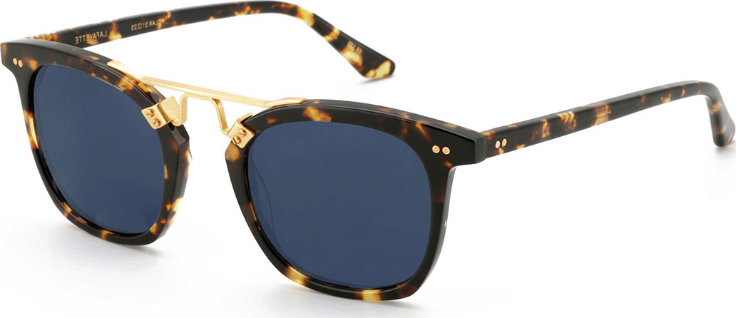 KREWE Lafayette Polarized Acetate & Metal Sunglasses