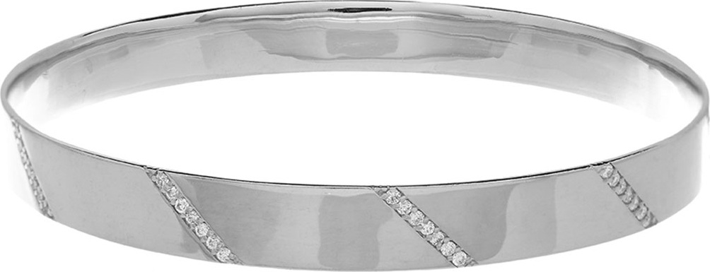 Lana Vanity Expose Diamond Bangle Bracelet, 14k White Gold