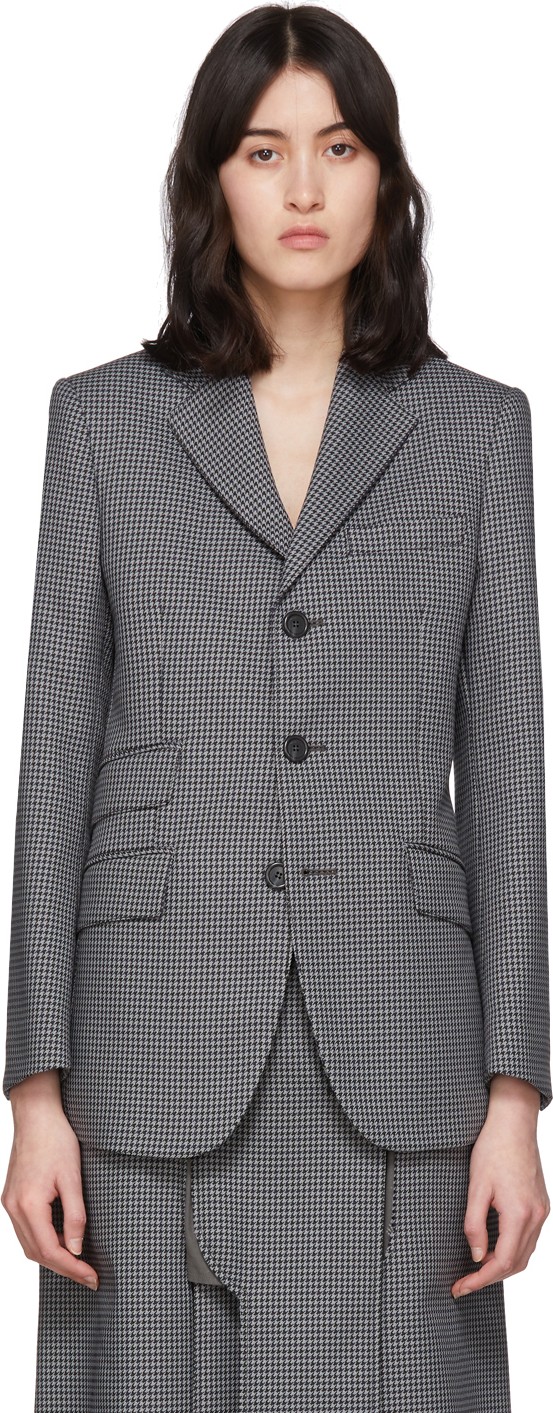Maison Margiela Black & Grey Double Pocket Blazer