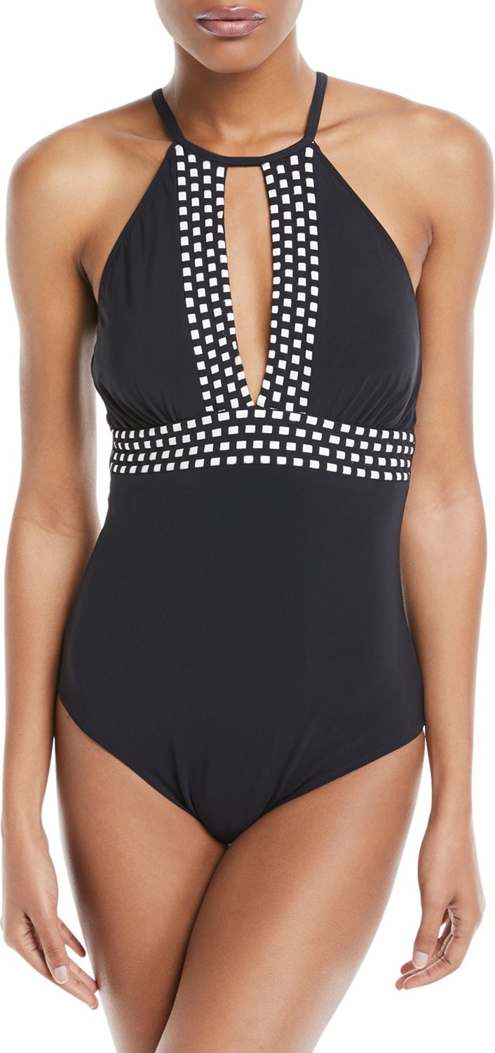 Profile by Gottex Hollywood High-Neck One-Piece Swimsuit