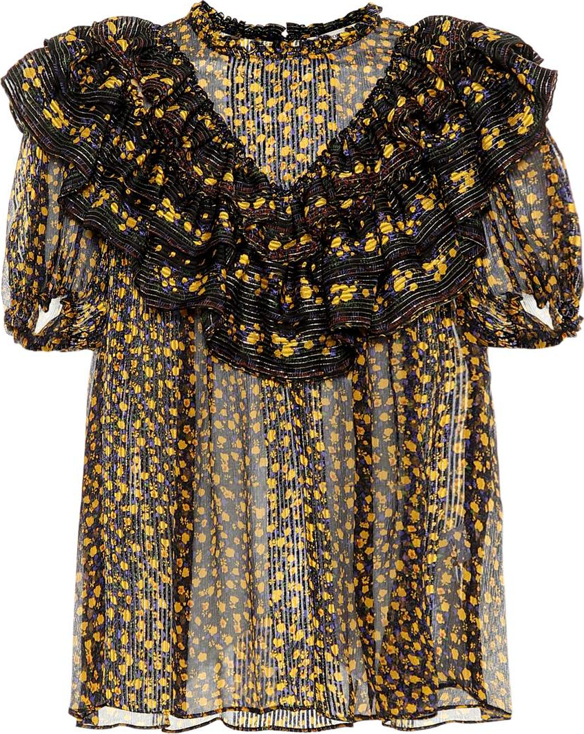 Ulla Johnson Doria floral silk top