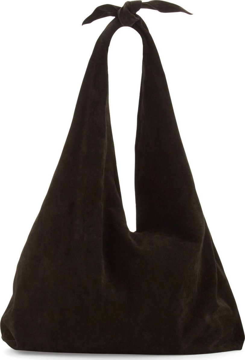 THE ROW Bindle Knot Suede Hobo Bag