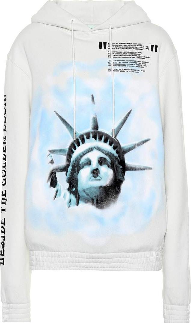 Off White Liberty cotton hoodie