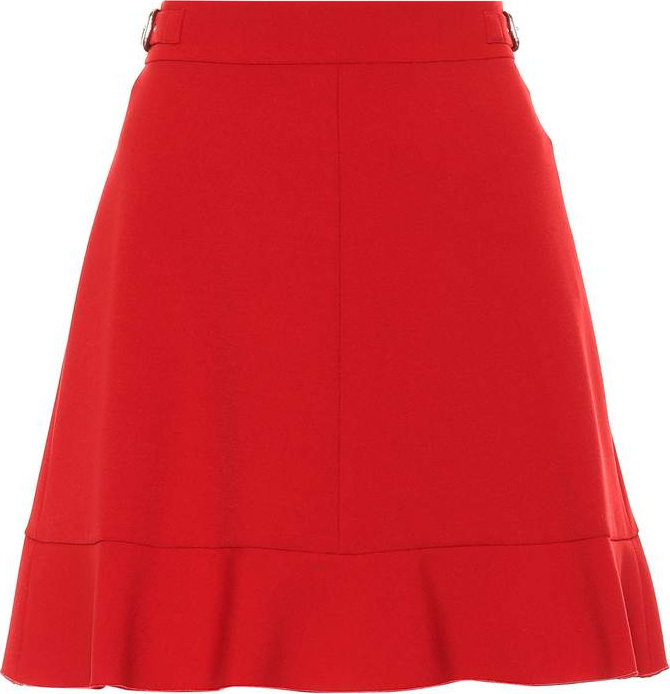 RED Valentino Flared crêpe miniskirt