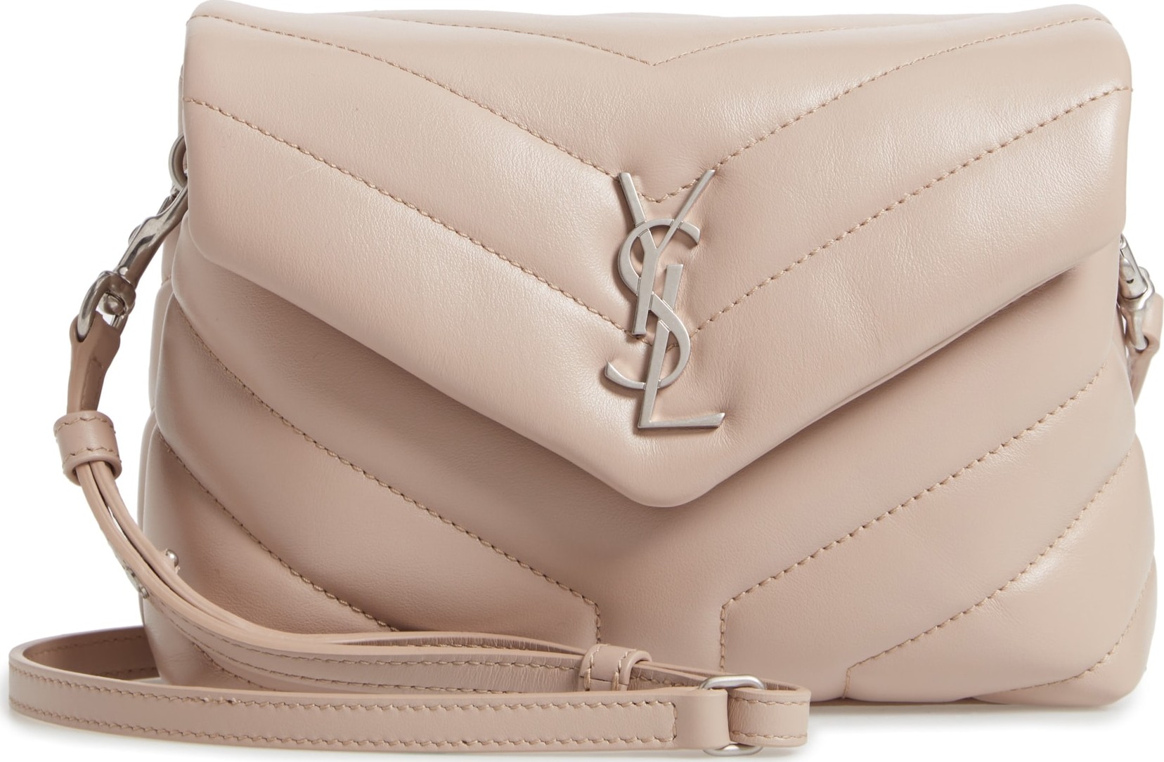 Saint Laurent Toy Loulou Calfskin Leather Crossbody Bag