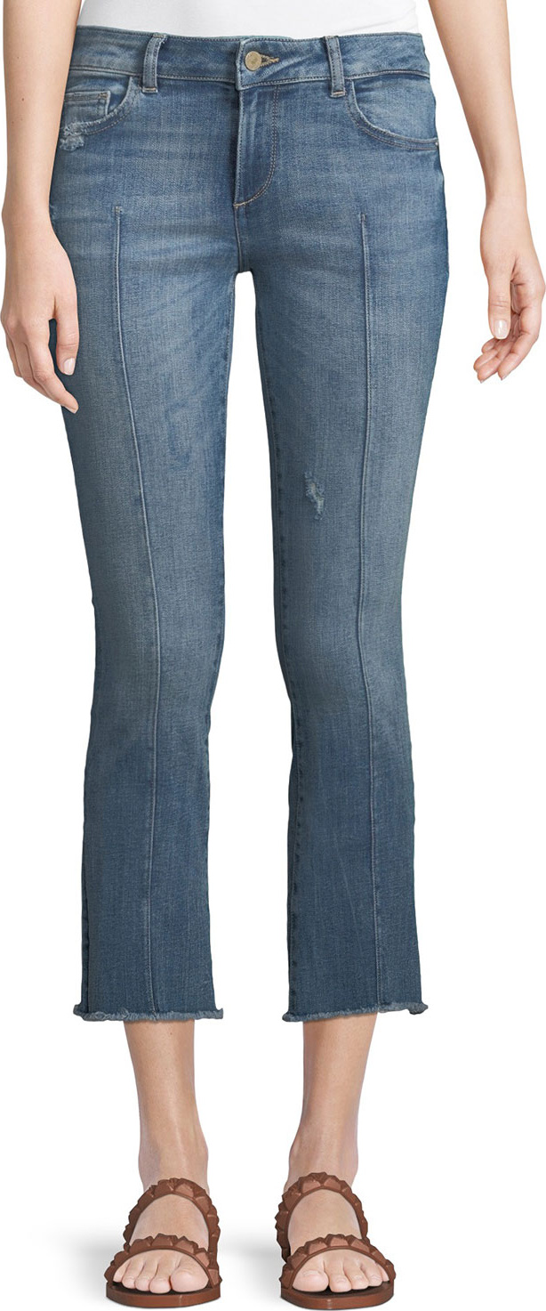 DL1961 Instaslim Cropped Flare-Leg Jeans