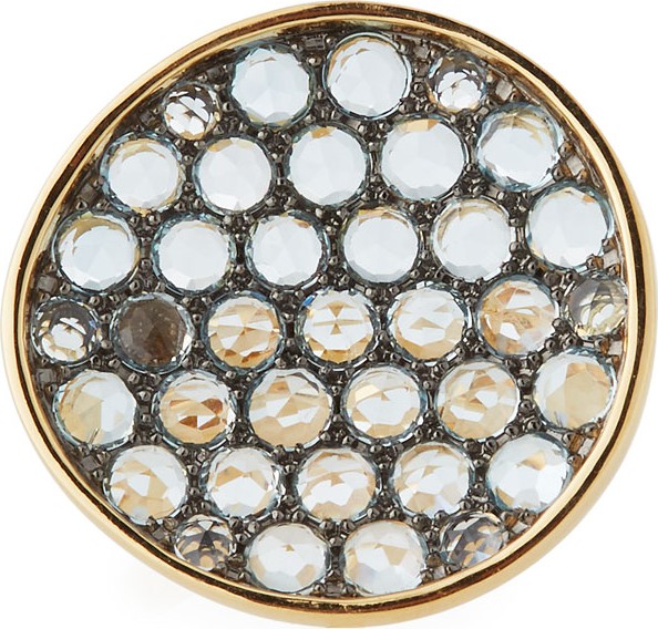 Etho Maria 18k Gold & Blue Topaz Ring