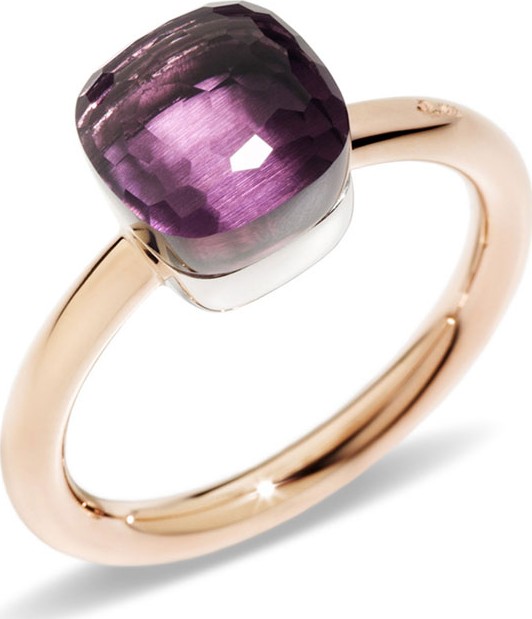 Pomellato Nudo 18k Rose Gold & Amethyst Mini Ring